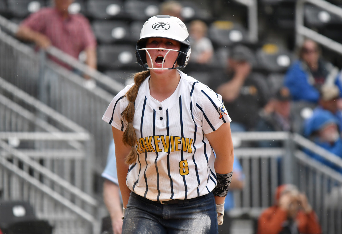 Lakeview Grant Union 2A:1A softball final Taylor Balkom 41